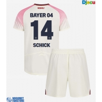 Bayer Leverkusen Patrik Schick #14 Gostujuci Dres za djecu 2025-26 Kratak Rukav (+ Kratke hlače)